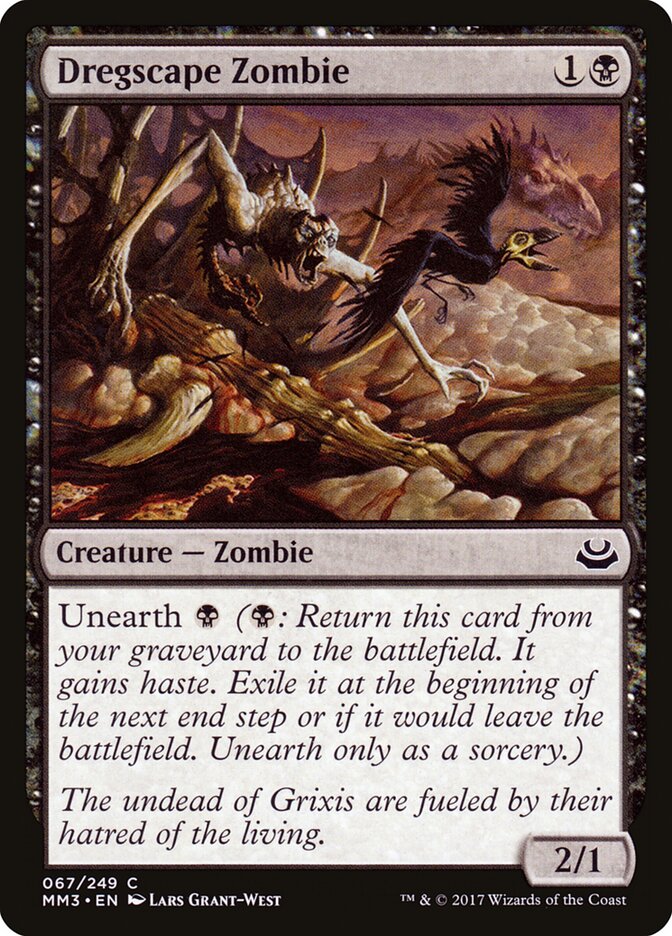 Dregscape Zombie card front