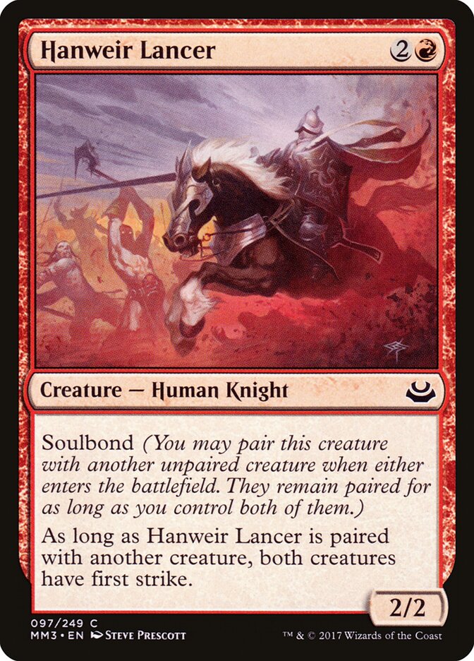 Hanweir Lancer card front