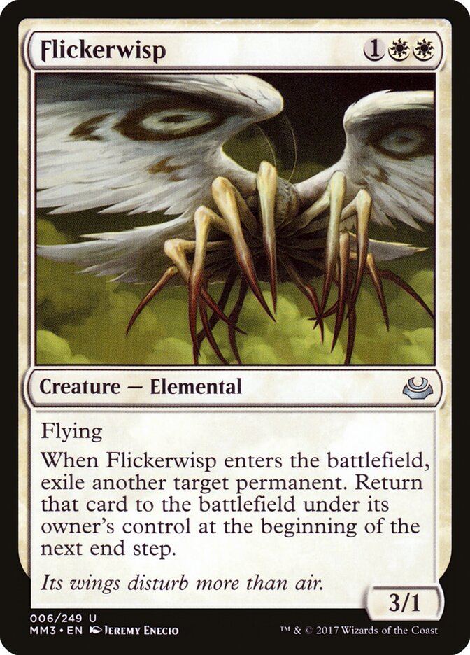 Flickerwisp card front