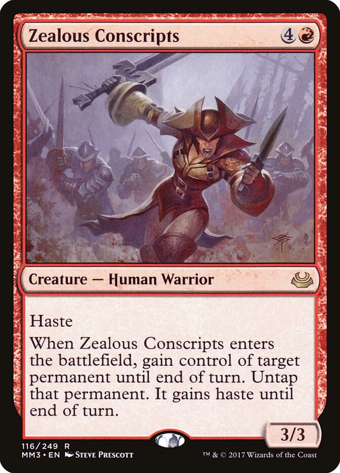 Zealous Conscripts card front