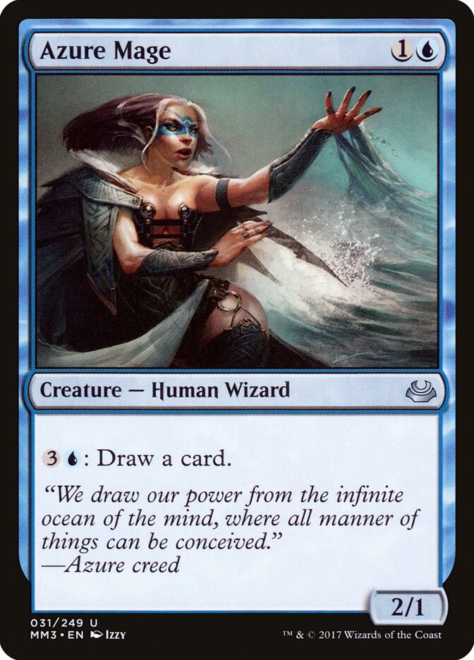 Azure Mage card front