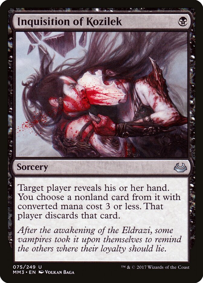 Inquisition of Kozilek card front