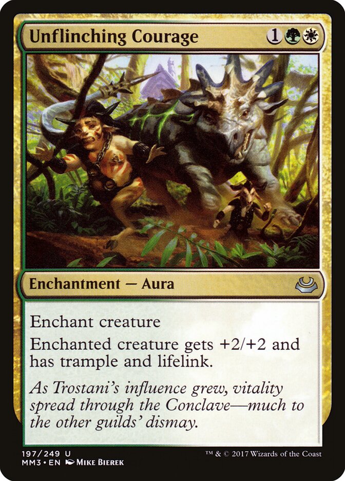 Unflinching Courage card front