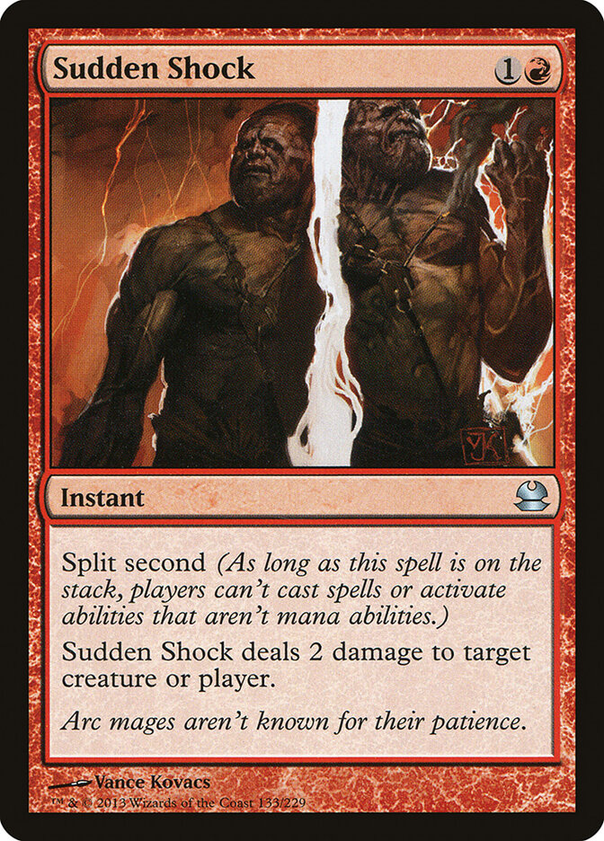 Sudden Shock card front