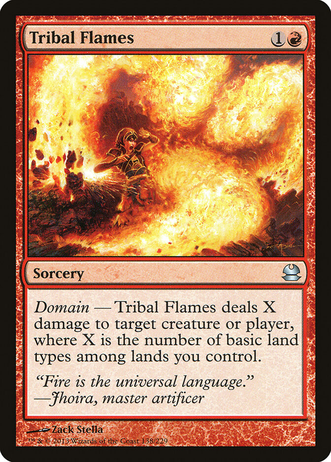 Tribal Flames card front