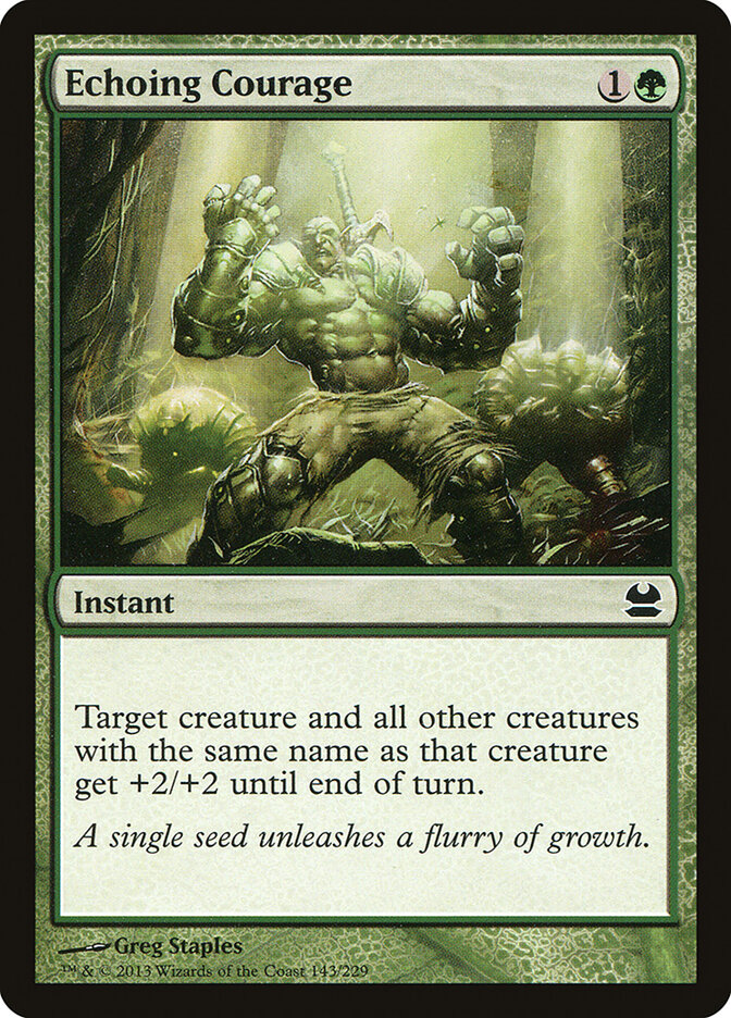 Echoing Courage card front