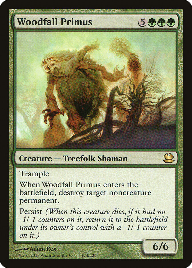 Woodfall Primus card front