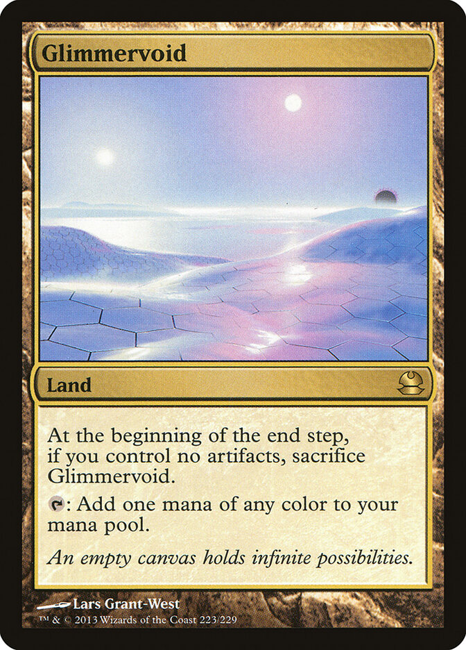 Glimmervoid card front