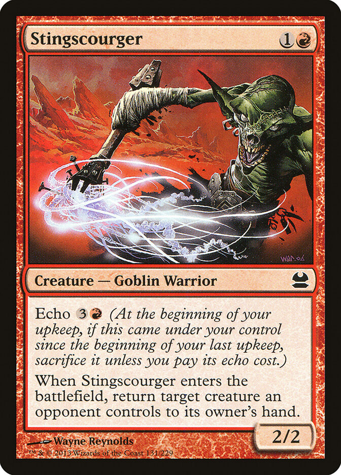 Stingscourger card front
