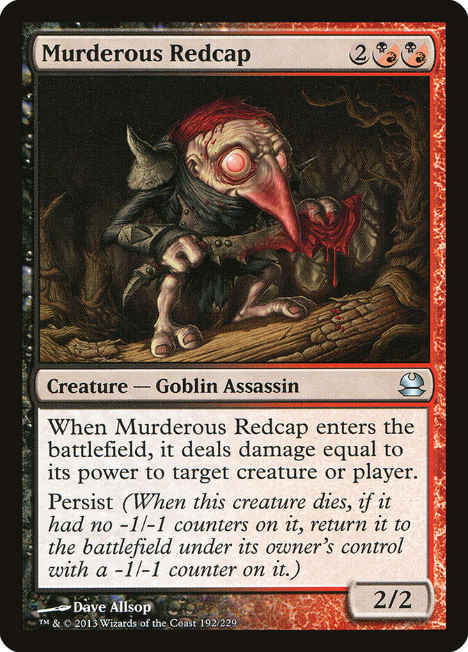 Murderous Redcap card front