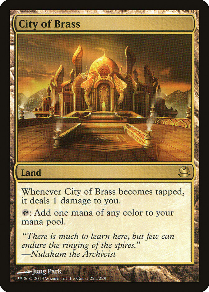City of Brass card front