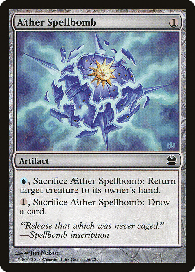 Aether Spellbomb card front