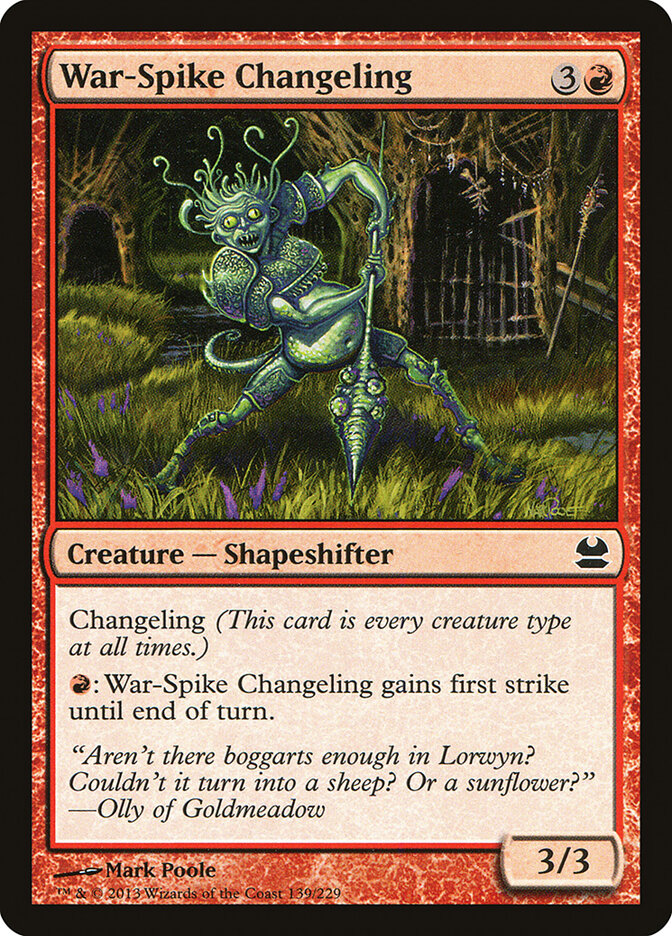 War-Spike Changeling card front