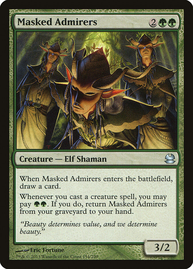 Masked Admirers card front