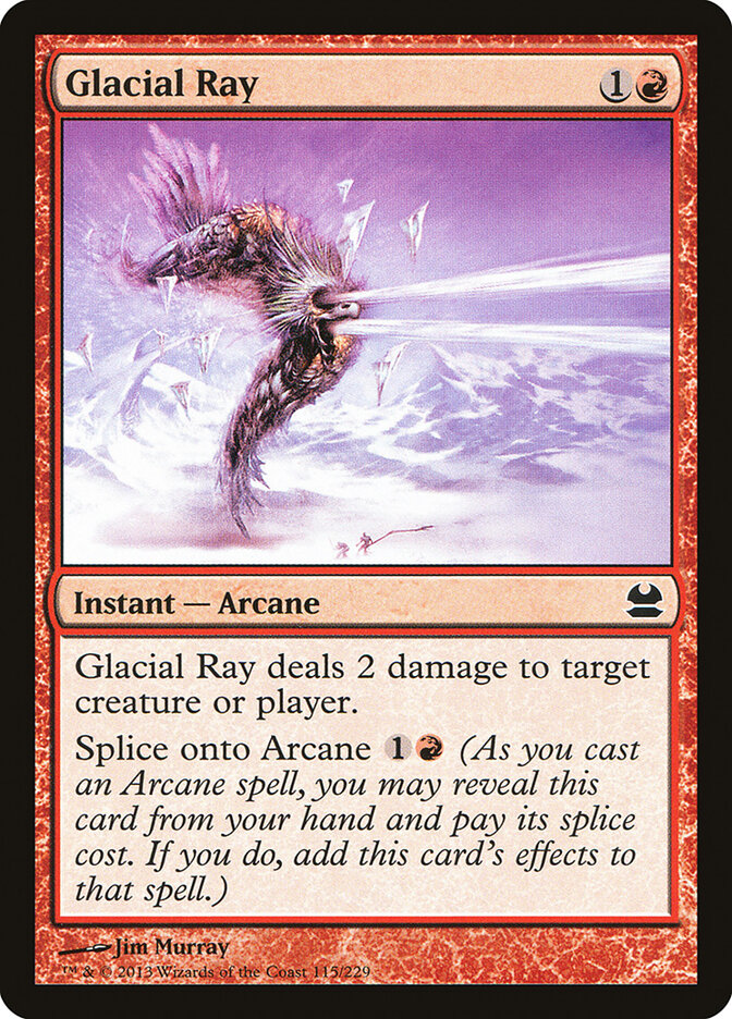 Glacial Ray card front
