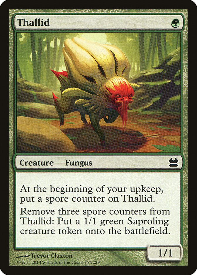 Thallid card front