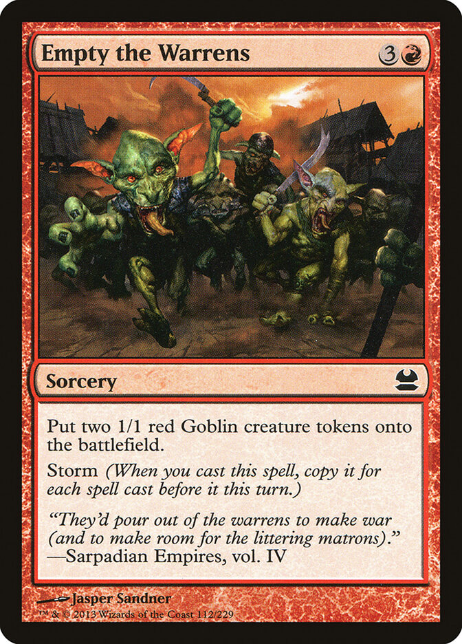Empty the Warrens card front
