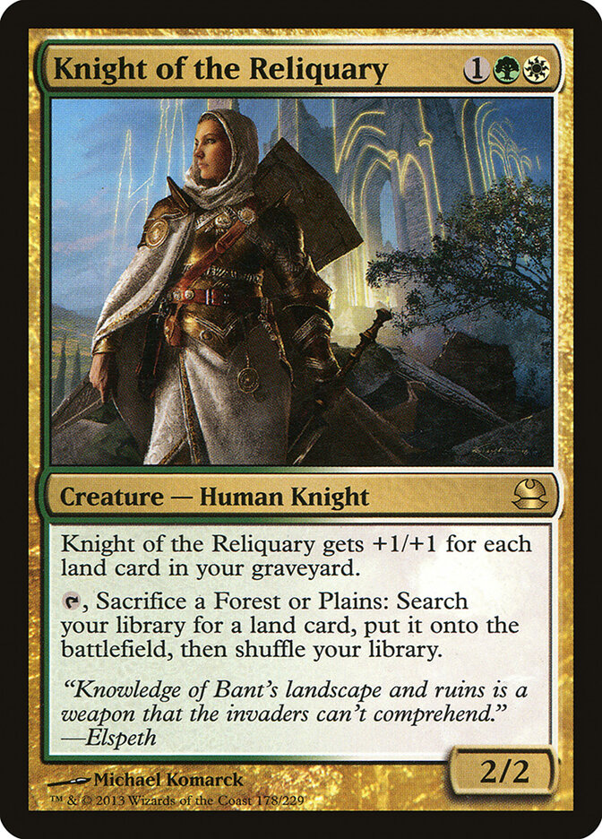 Knight of the Reliquary card front