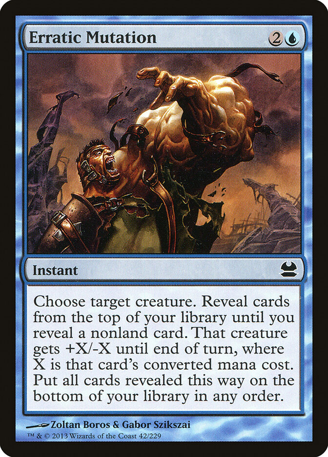 Erratic Mutation card front