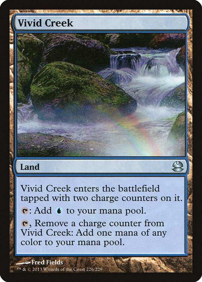 Vivid Creek card front