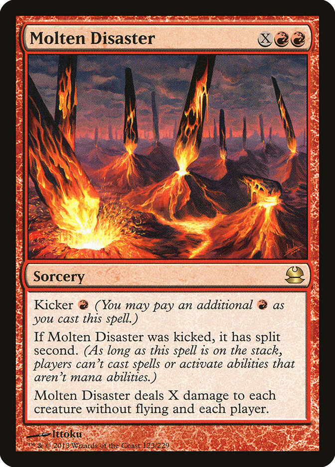 Molten Disaster card front