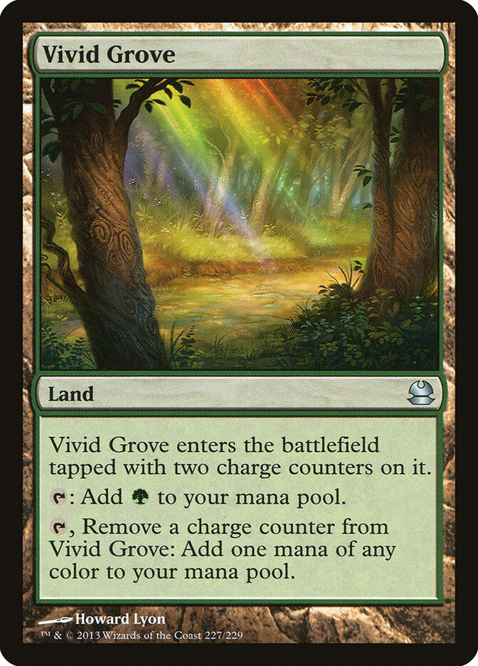 Vivid Grove card front
