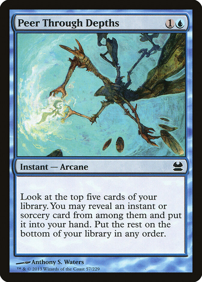 Peer Through Depths card front