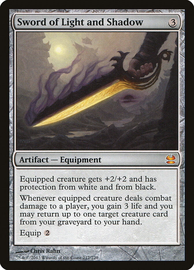 Sword of Light and Shadow card front