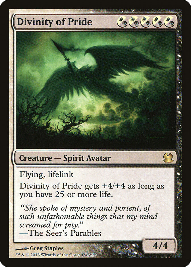 Divinity of Pride card front
