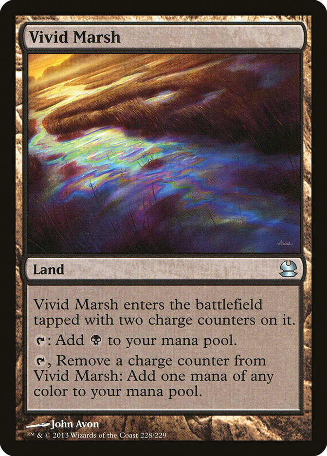 Vivid Marsh card front