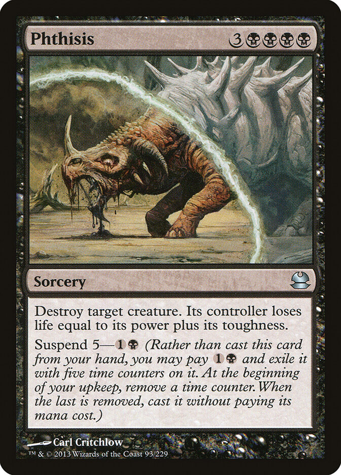 Phthisis card front