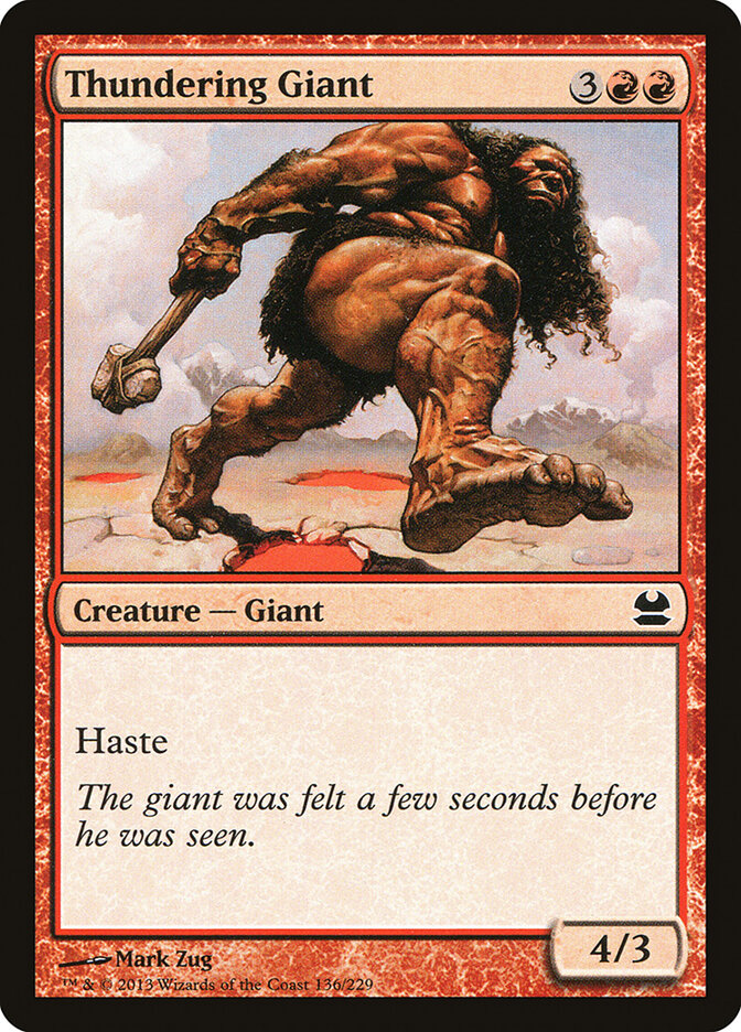 Thundering Giant card front