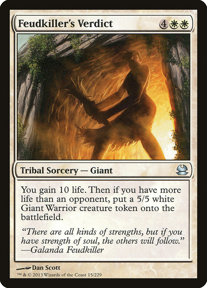 Feudkiller's Verdict card front