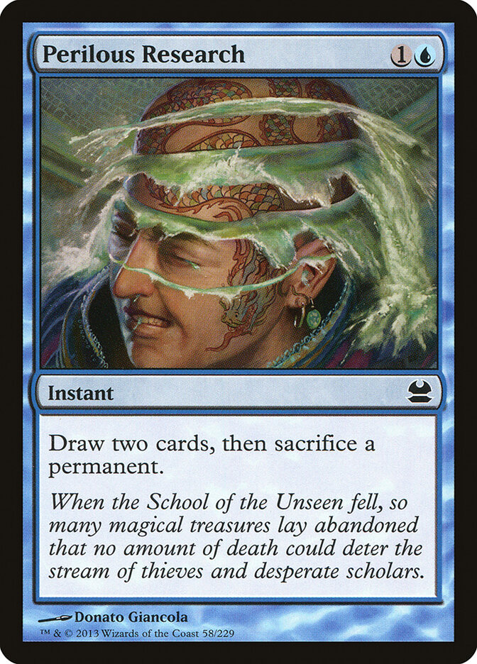 Perilous Research card front