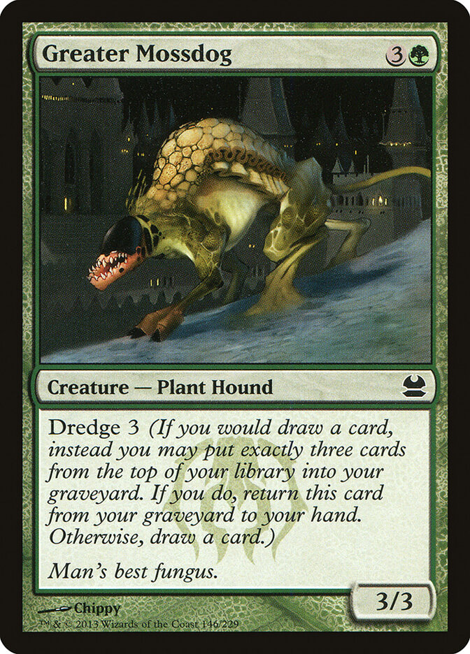 Greater Mossdog card front