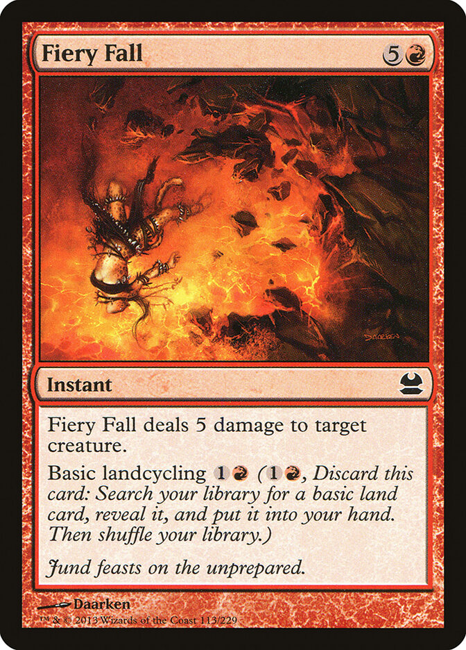 Fiery Fall card front