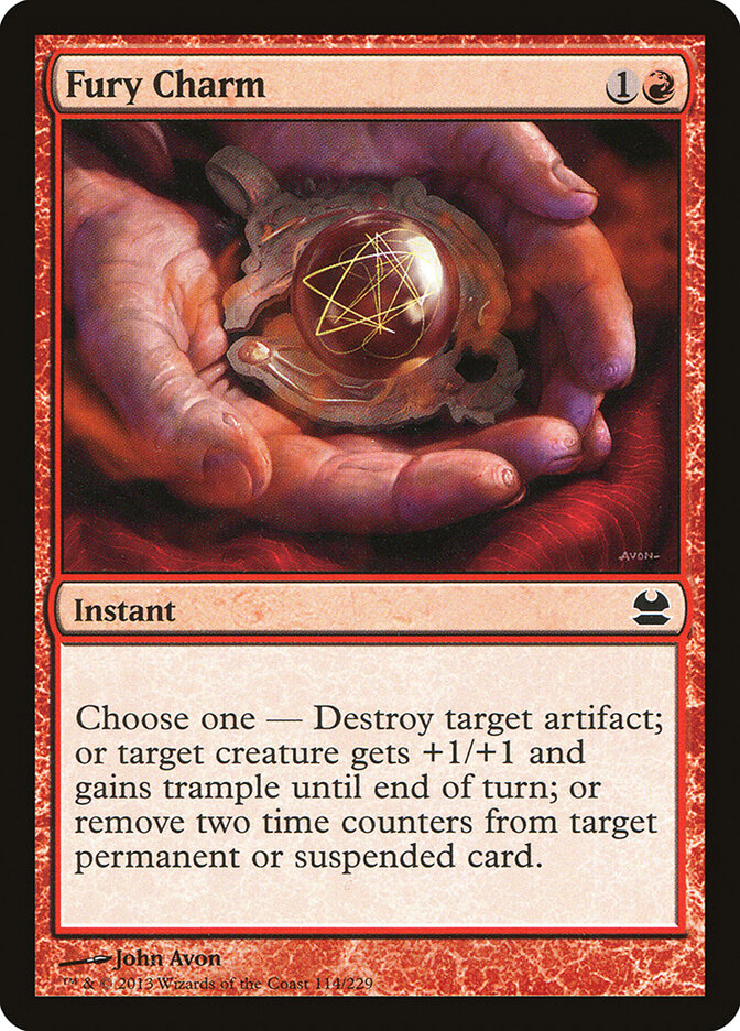 Fury Charm card front