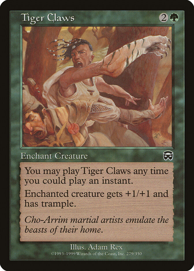 Tiger Claws card front