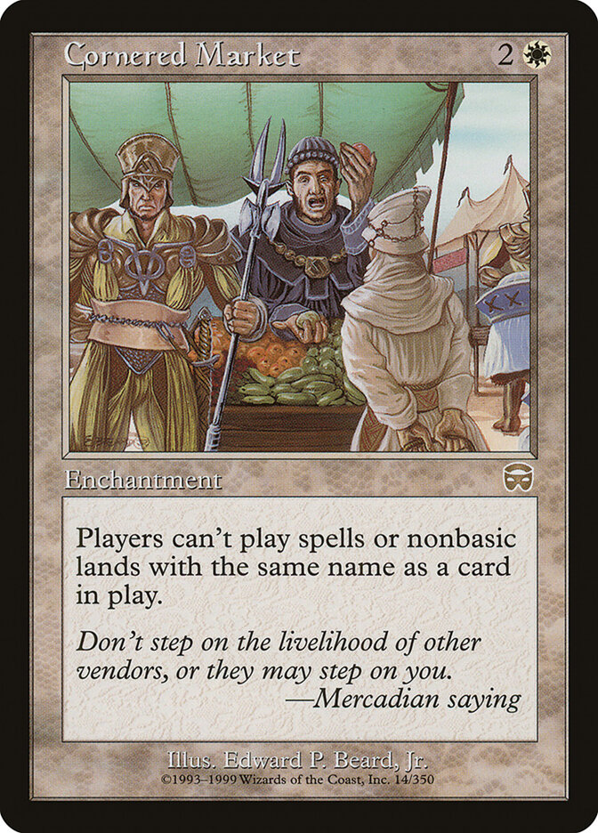 Cornered Market card front