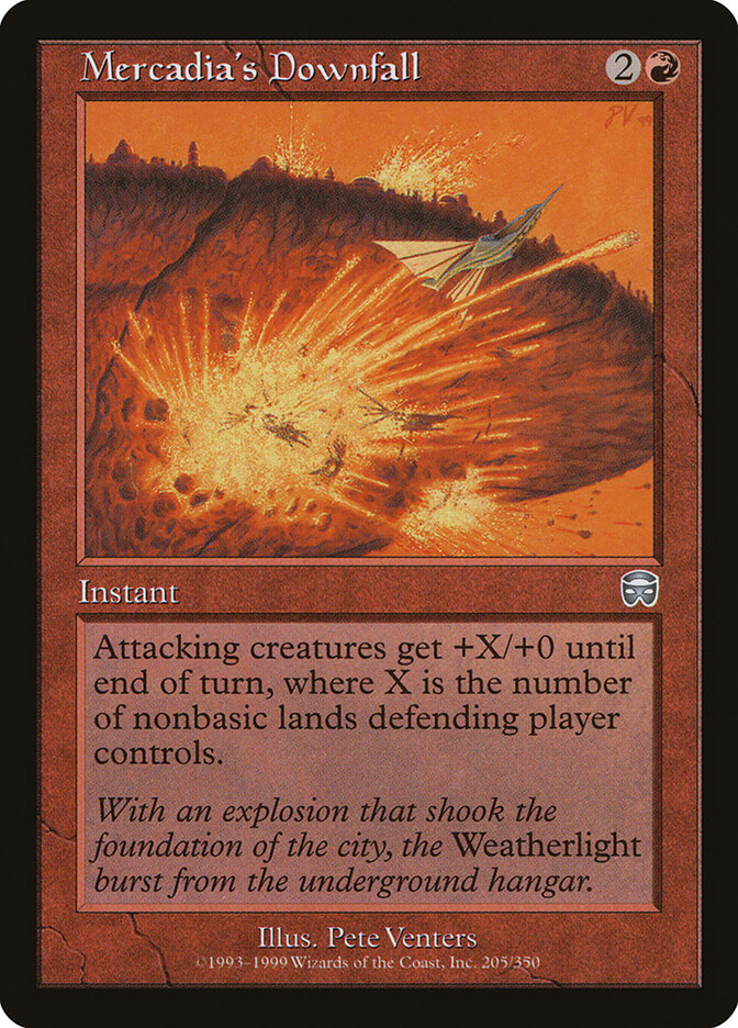 Mercadia's Downfall card front