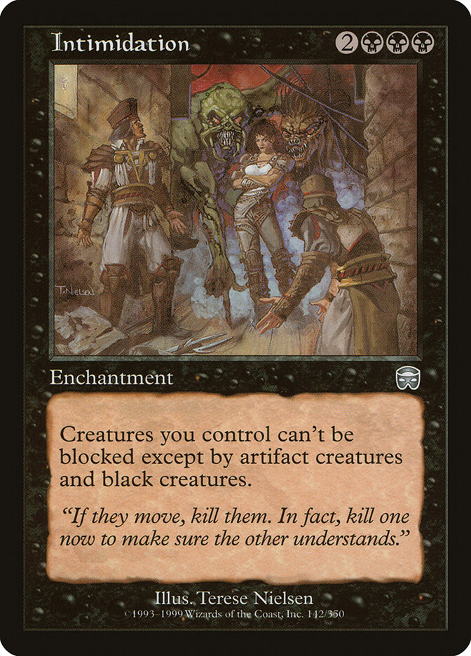 Intimidation card front