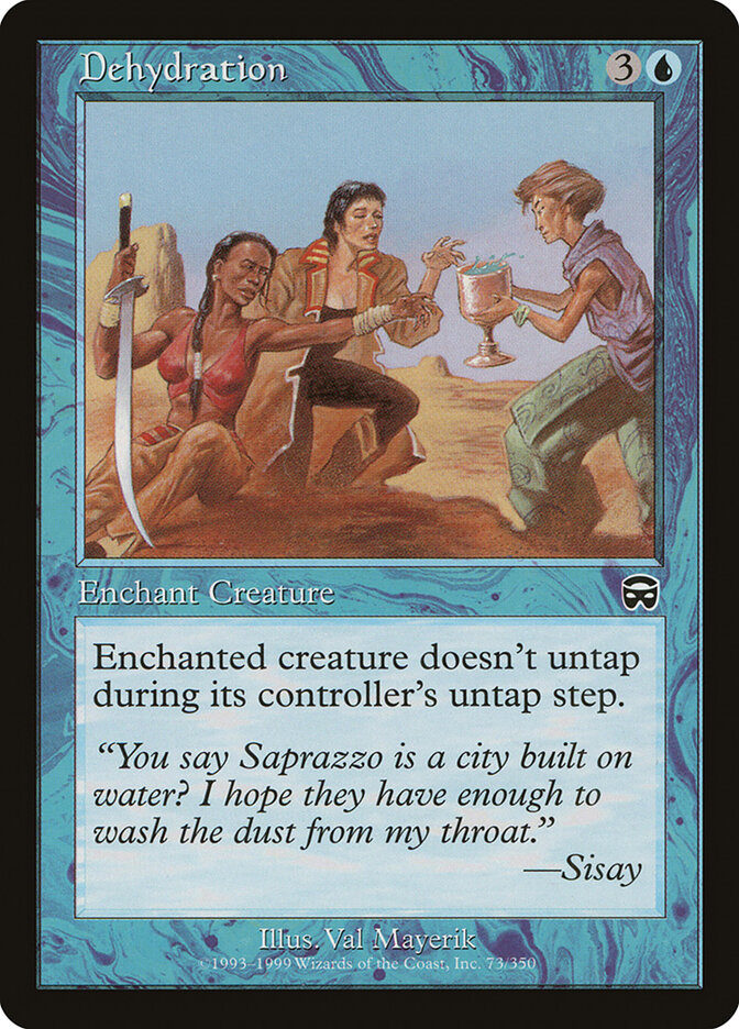 Dehydration card front