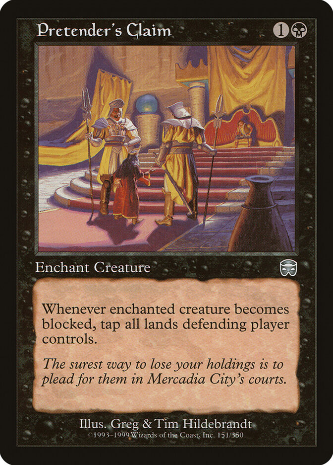 Pretender's Claim card front