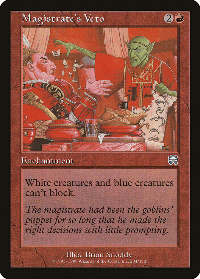 Magistrate's Veto card front