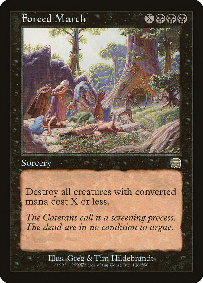 Forced March card front