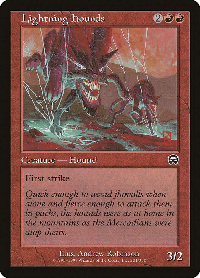 Lightning Hounds card front