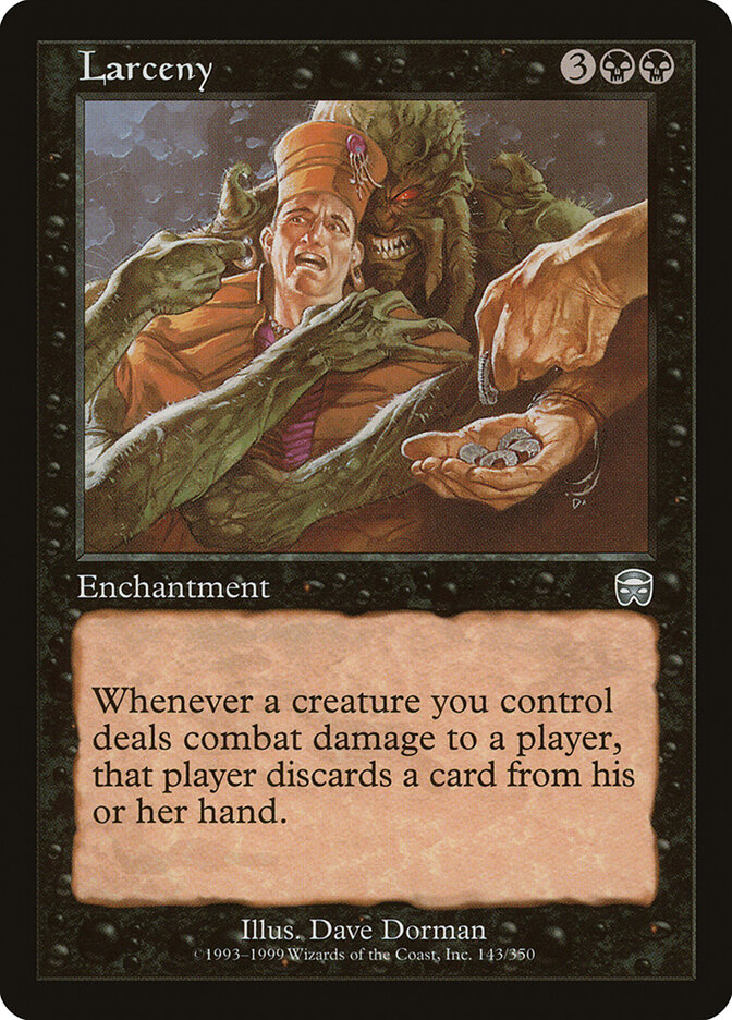 Larceny card front