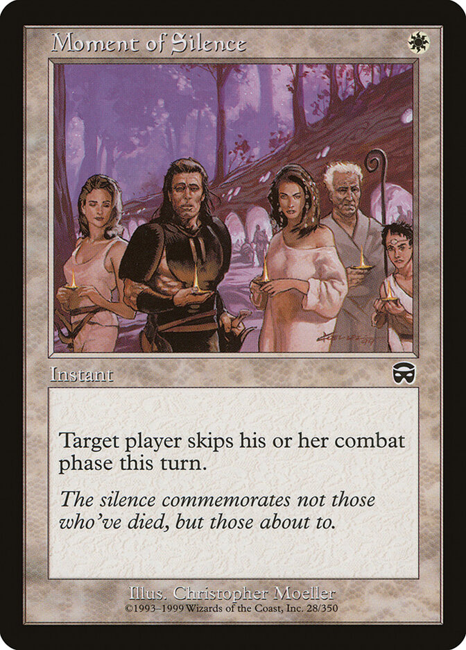 Moment of Silence card front