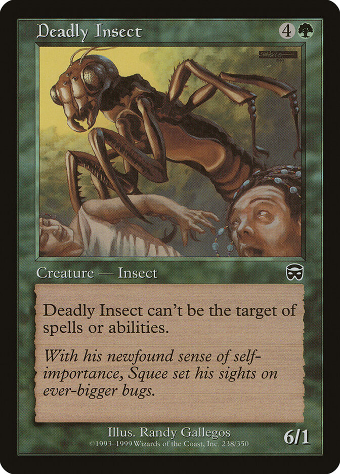 Deadly Insect card front