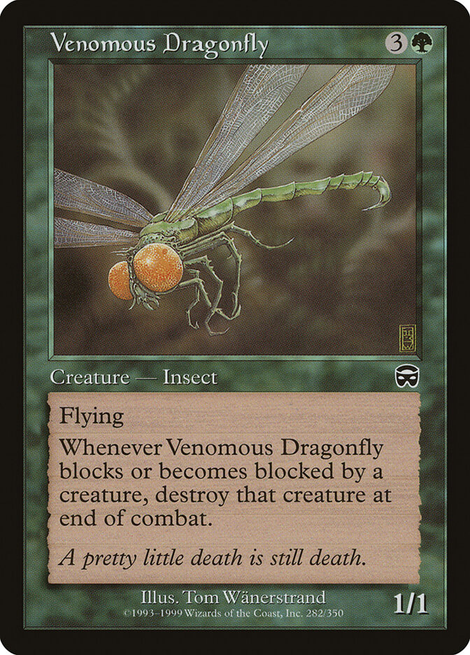 Venomous Dragonfly card front